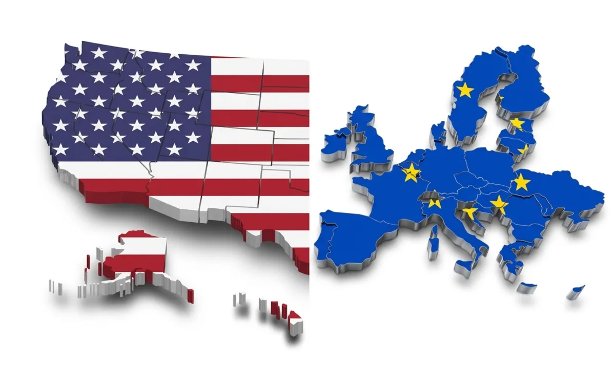 USA and Europe Coverage Map